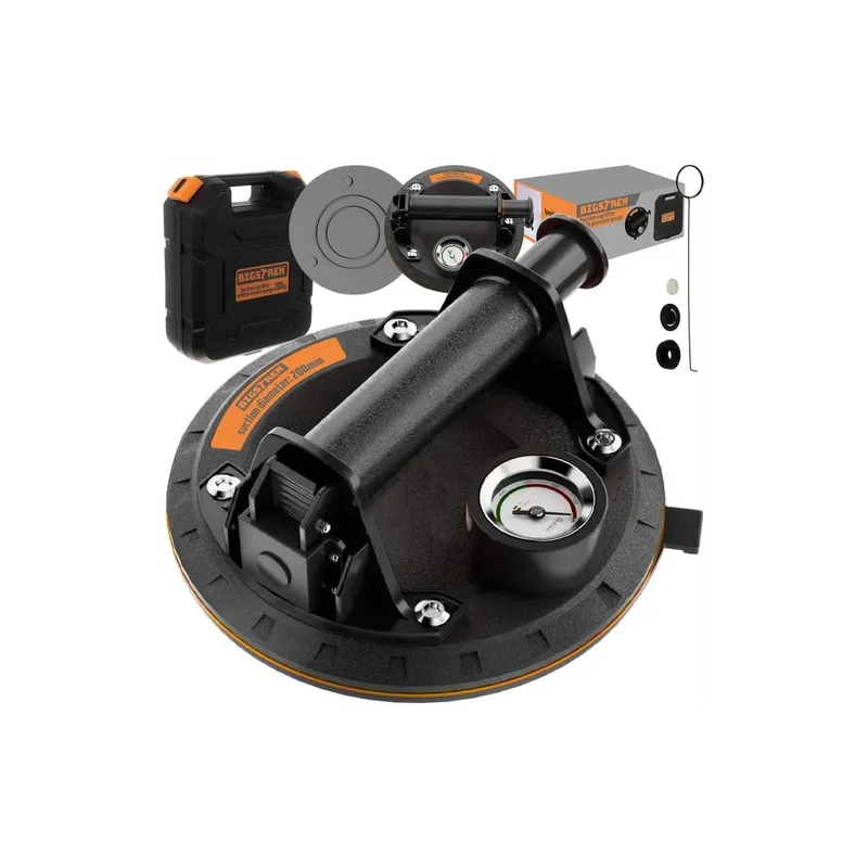 Vakuumska usisna čaša s pumpom i manometrom / Crna