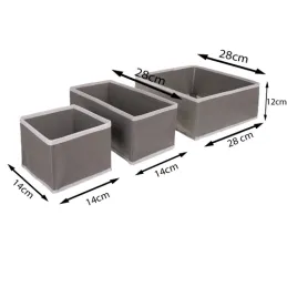 6-dijelni set spremnika za odjeću MAXO / Siva