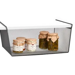 Metalna košara za policu PRACTICAL / Crna mat