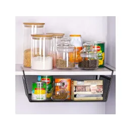 Metalna košara za policu PRACTICAL / Crna mat