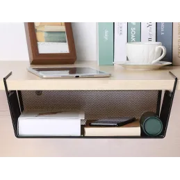 Metalna košara za policu PRACTICAL / Crna mat