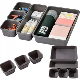 Set od 8 organizatora za ladicu PARAMON / Antracit