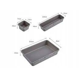 Set od 8 organizatora za ladicu PARAMON / Antracit
