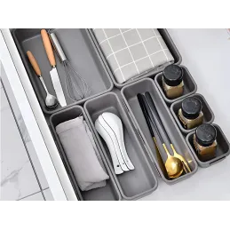 Set od 8 organizatora za ladicu PARAMON / Antracit
