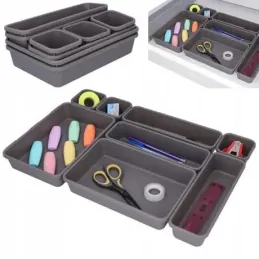 Set od 8 organizatora za ladicu PARAMON / Antracit