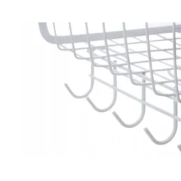 Metalna košara ispod police s kukicama DRAFT / Mat bijela