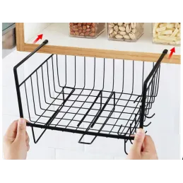 Metalna košara ispod police s kukama DRAFT / Crna mat
