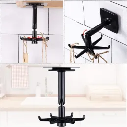 Samoljepljiva rotirajuća vješalica ROTARA / Crna mat