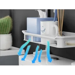 Podesiva polica iznad WC-a / Bijela