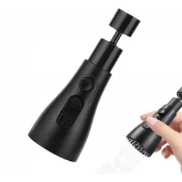 Perlator za slavinu s funkcijom tuša / Crni