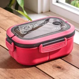 Obrok posuda s priborom LUNCH / Ružičasta