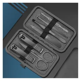 Profesionalni set za manikuru 12 komada / Crna mat