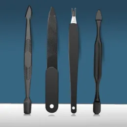 Profesionalni set za manikuru 12 komada / Crna mat