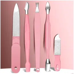 Profesionalni set za manikuru 12 komada / Ružičasta