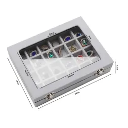 Luksuzna kutija za nakit AMBIENTE / Siva