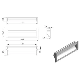 Ručka za utor TRIADA / Aluminij
