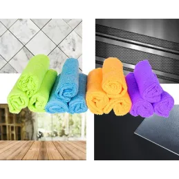 Set EUROCLEAN mikrovlaknaste krpe – 12 kom / Mješavina boja