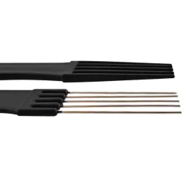 Set od 10 komada frizerskih češljeva BARBER / Crna