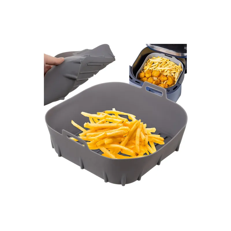 Silikonska umetka za fritezu / Siva