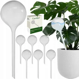 SET 8 komada automatskih dozatora vode za cvjetne posude / Prozirno