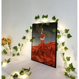 Umjetni bršljan s LED rasvjetom - 25 metara / Zelena