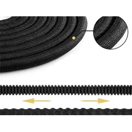 Fleksibilno crijevo za zalijevanje vrta s nastavkom za prskanje / Crna