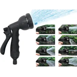 Fleksibilno crijevo za zalijevanje vrta s nastavkom za prskanje / Crna