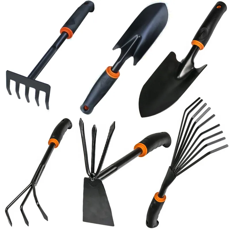 Set vrtnog alata za vrt 6 komada / Crna