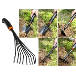 Set vrtnog alata za vrt 6 komada / Crna
