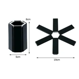 Sklopiva podloga za vruće posuđe / Crna