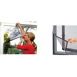 Mreža protiv insekata s magnetom 2000 x 1000mm / Crna