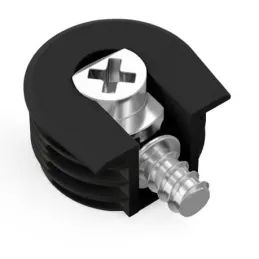 Policijski ekscentar s poteznicom 20 mm / Crni - 10 kom