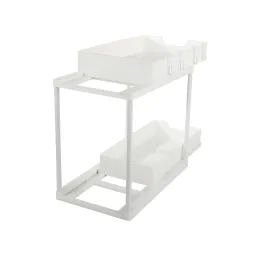 Izvlačna košara za sredstva za čišćenje ADAM / Bijela mat