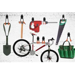 Garažni stalak za alat i bicikle / Crvena