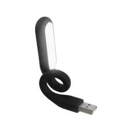 Silikonska fleksibilna USB lampa za prijenosno računalo PAD / Crna