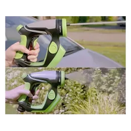 Visokotlačni pištolj za pranje auta s posudom za deterdžent / Zelena