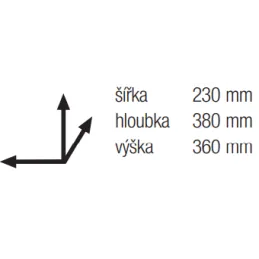 Izvlačni koš za otpadke 300mm - 1x16L / Inox
