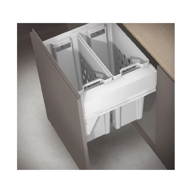 Izvlačna košara za rublje s ublaživačem TARRO / Bijela