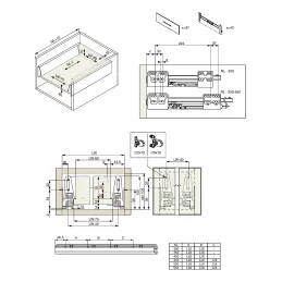 Izvlačna košara za rublje s ublaživačem TARRO / Bijela