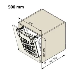 Kanta za kupatilo GOLL sa preklopnim poklopcem / Bijela