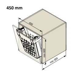 Kanta za kupatilo GOLL sa preklopnim poklopcem / Bijela