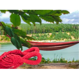 Viseća mreža NOMAD 2000 x 800 mm / Crvena