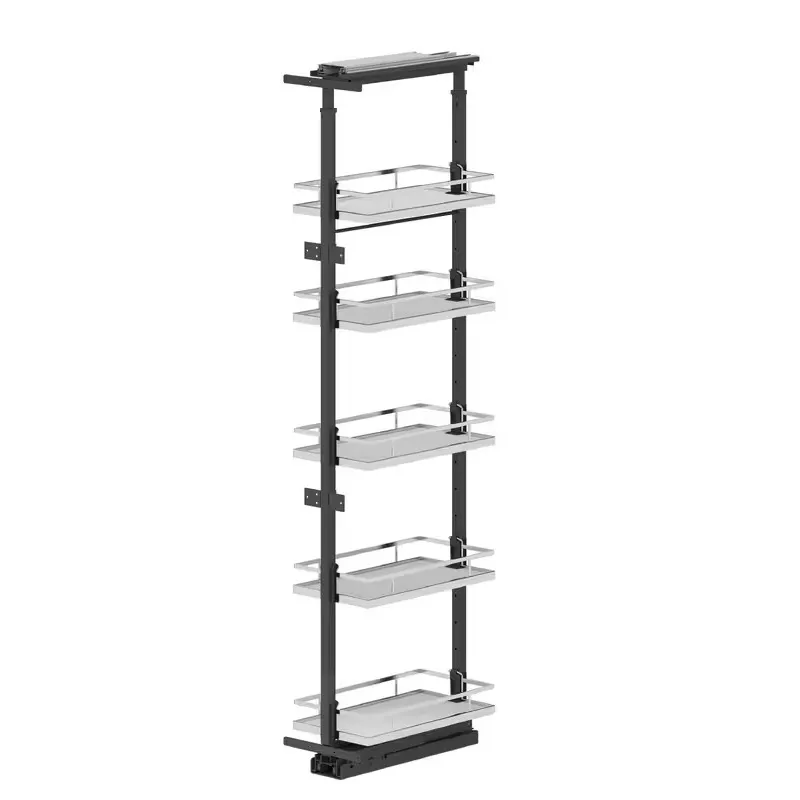 Stalak za hranu TARON 1659 - 1955 mm s ublažavanjem / Bijela - krom