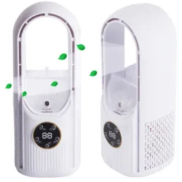 LED ventilator s ovlaživačem zraka TOWER s RGB svjetlom / Bijeli