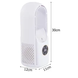 LED ventilator s ovlaživačem zraka TOWER s RGB svjetlom / Bijeli