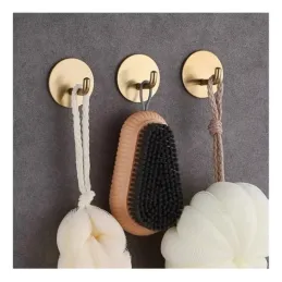 Samoljepljiva vješalica CONGO / Zlatna brušena