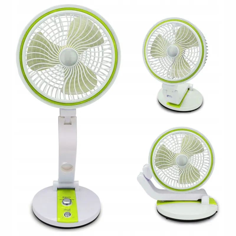 Sklopivi ventilator sa stolnom LED lampom FAN / Zelena