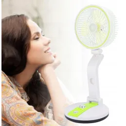 Sklopivi ventilator sa stolnom LED lampom FAN / Zelena