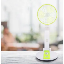 Sklopivi ventilator sa stolnom LED lampom FAN / Zelena