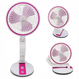 Sklopivi ventilator sa stolnom LED lampom FAN / Ružičasta